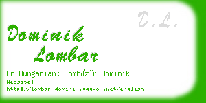 dominik lombar business card